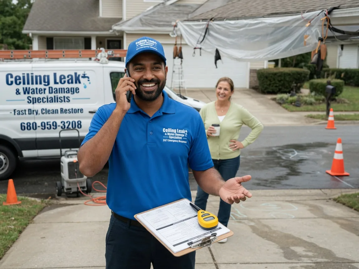Ceiling Leak Cleanup Adona, AR FAQs